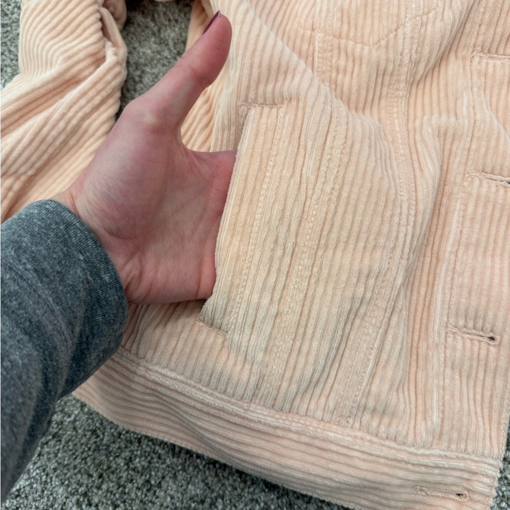 Pale Pink Loft Trucker Jacket - Picture 7 of 9